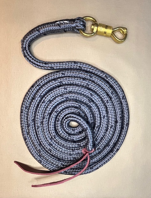 Bild Artikel EQS Horsemanseil 3,7m Messingdrehkarabiner taubenblau