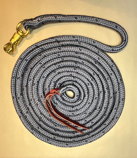 Bild Artikel EQS Horsemanseil 6,7m Messingdrehhaken taubenblau