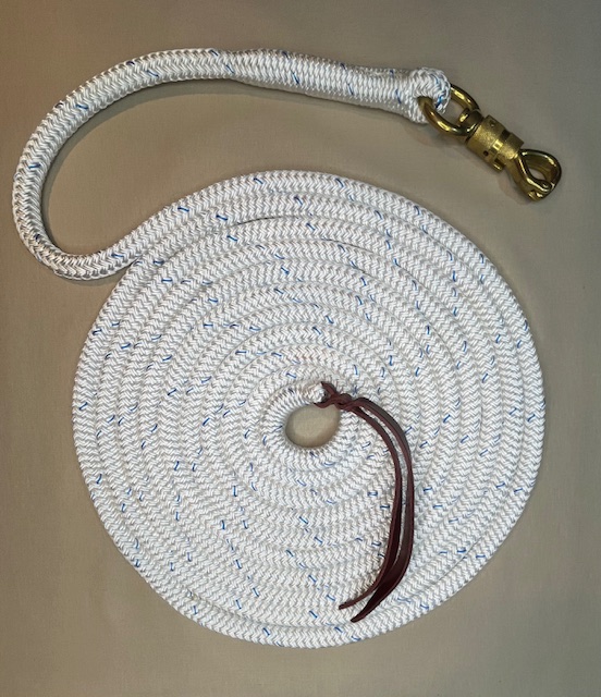 Bild Artikel EQS Horsemanseil 6,7m Messingdrehhaken weiß