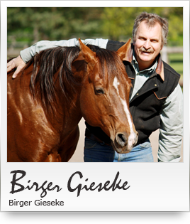 Birger Gieseke mit Pferd